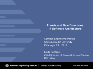 Trends and New Directions in Software Architecture