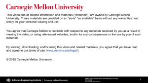 Carnegie Mellon University Notice