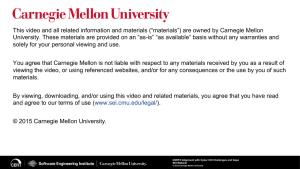 Carnegie Mellon University Notice