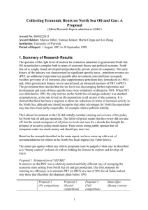 Collecting Economic Rents on North Sea Oil and Gas: A Proposal