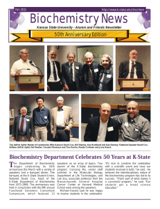 Biochemistry News  50th Anniversary Edition