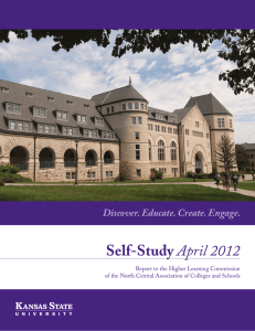 Self-Study Discover. Educate. Create. Engage. Report to the Higher Learning Commission