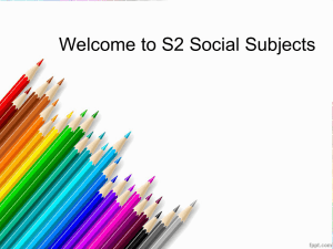 Welcome to S2 Social Subjects