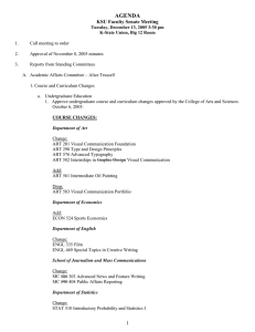 AGENDA  KSU Faculty Senate Meeting