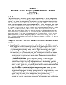 Attachment 4 Addition to University Handbook, Section F: Instruction – Academic Procedures