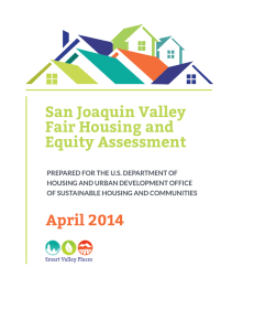 San Joaquin Valley Fair Housing and Equity Assessment