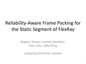 Reliability-Aware Frame Packing for the Static Segment of FlexRay