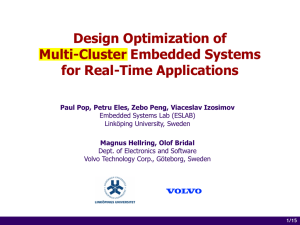 Design Optimization of Multi-Cluster Embedded Systems for Real-Time Applications