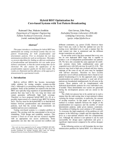 Hybrid BIST Optimization for Core-based Systems with Test Pattern Broadcasting