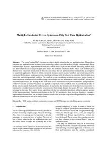 Multiple-Constraint Driven System-on-Chip Test Time Optimization