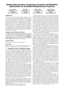 Steady-State Dynamic Temperature Analysis and Reliability Optimization for Embedded Multiprocessor Systems