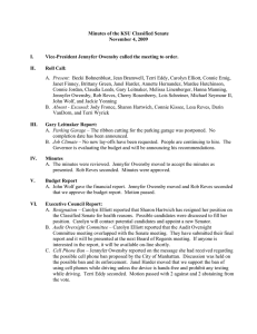 Minutes of the KSU Classified Senate November 4, 2009  I.