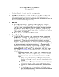 Minutes of the K-State Classified Senate February 4, 2009  I.