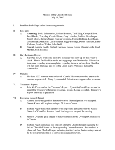 Minutes of the Classified Senate July 11, 2007 I.