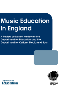 Education Music in England