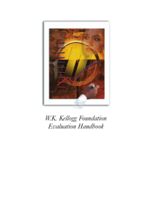 W.K. Kellogg Foundation Evaluation Handbook