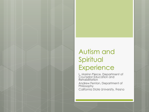 Autism and Spiritual Experience