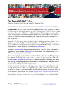 Four Types of Shift Left Testing ----------------------------------------------------------------------------------------------