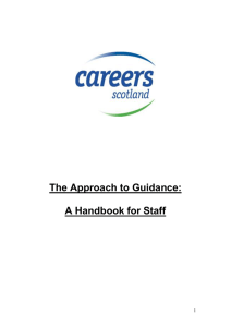 The Approach to Guidance: A Handbook for Staff 1