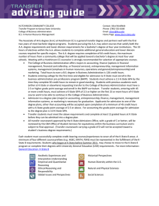 HUTCHINSON COMMUNITY COLLEGE Contact: Alice Niedfeldt Transfer Program to Kansas State University