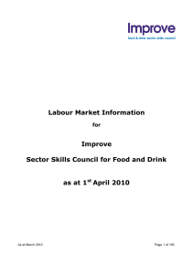 Labour Market Information Improve Sector Skills Council for Food and Drink