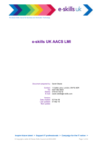 e-skills UK AACS LMI