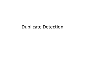Duplicate Detection
