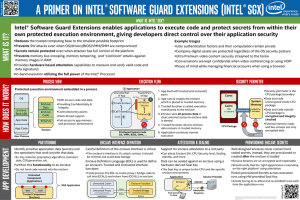 A Primer  on  Intel® Software Guard  Extensions ... What  is  it?What  is  it?