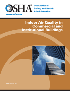 Indoor Air Quality in Commercial and Institutional Buildings OSHA 3430-04 2011