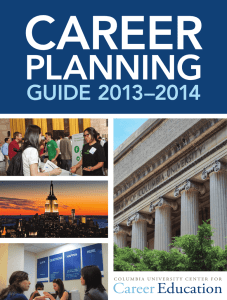 CAREER PLANNING GUIDE 2013–2014