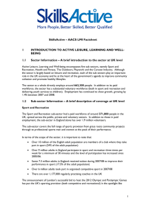 SkillsActive – AACS LMI Factsheet 1