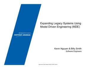 Expanding Legacy Systems Using Model Driven Engineering (MDE) Software Engineers