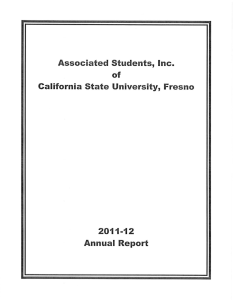 2011-12 Associated Students, Inc. of California State University, Fresno