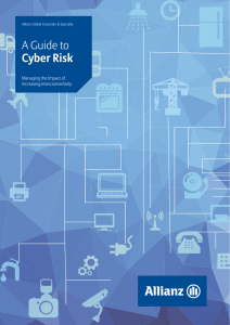 A Guide to Cyber Risk Managing the Impact of Increasing Interconnectivity
