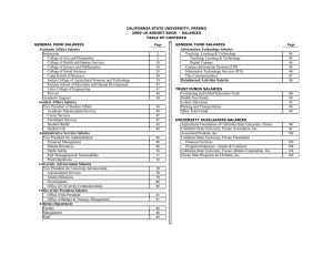 Academic Affairs Salaries Information Technology Salaries Instruction Teaching, Learning &amp; Technology