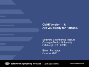 CMMI Version 1.3: Are you Ready for Release?