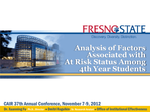 Analysis of Factors Associated with At Risk Status Among 4th