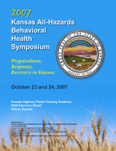 2007 Kansas All-Hazards Behavioral Health