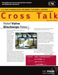 Relief Valve Discharge Rates