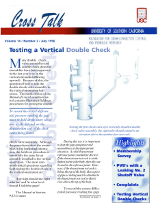 M Testing a Vertical Double Check