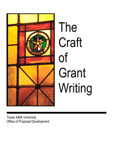 The Craft of Grant