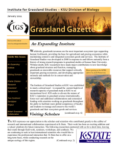 Grassland Gazette An Expanding Institute W