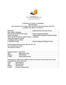 Commission on Teacher Credentialing Biennial Report Academic Years 2010-11 and 2011-12