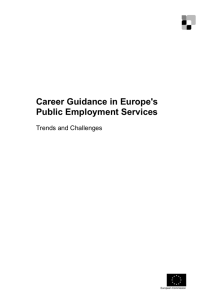 Career Guidance in Europe's Public Employment Services Trends and Challenges