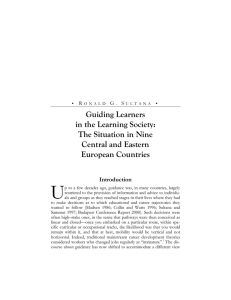 U Guiding Learners in the Learning Society: The Situation in Nine