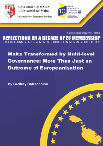 Malta Transformed by Multi-level Governance: More Than Just an Outcome of Europeanisation