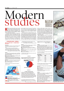 Modern studies K STANDARD GRADE - GENERAL