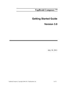 Getting Started Guide Version 3.0 TopBraid Composer ™ July 18, 2011