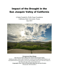 Impact of the Drought in the San Joaquin Valley of California