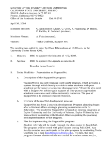 MINUTES OF THE STUDENT AFFAIRS COMMITTEE CALIFORNIA STATE UNIVERSITY, FRESNO